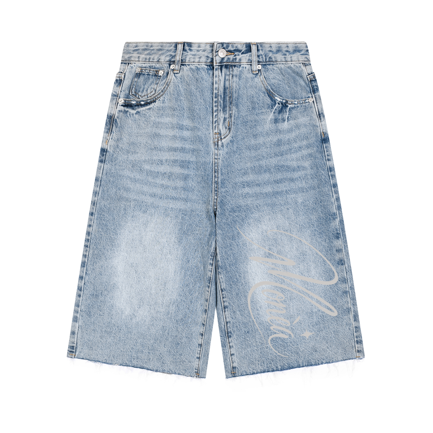 AFTERLIGHT Sunfaded Denim Shorts