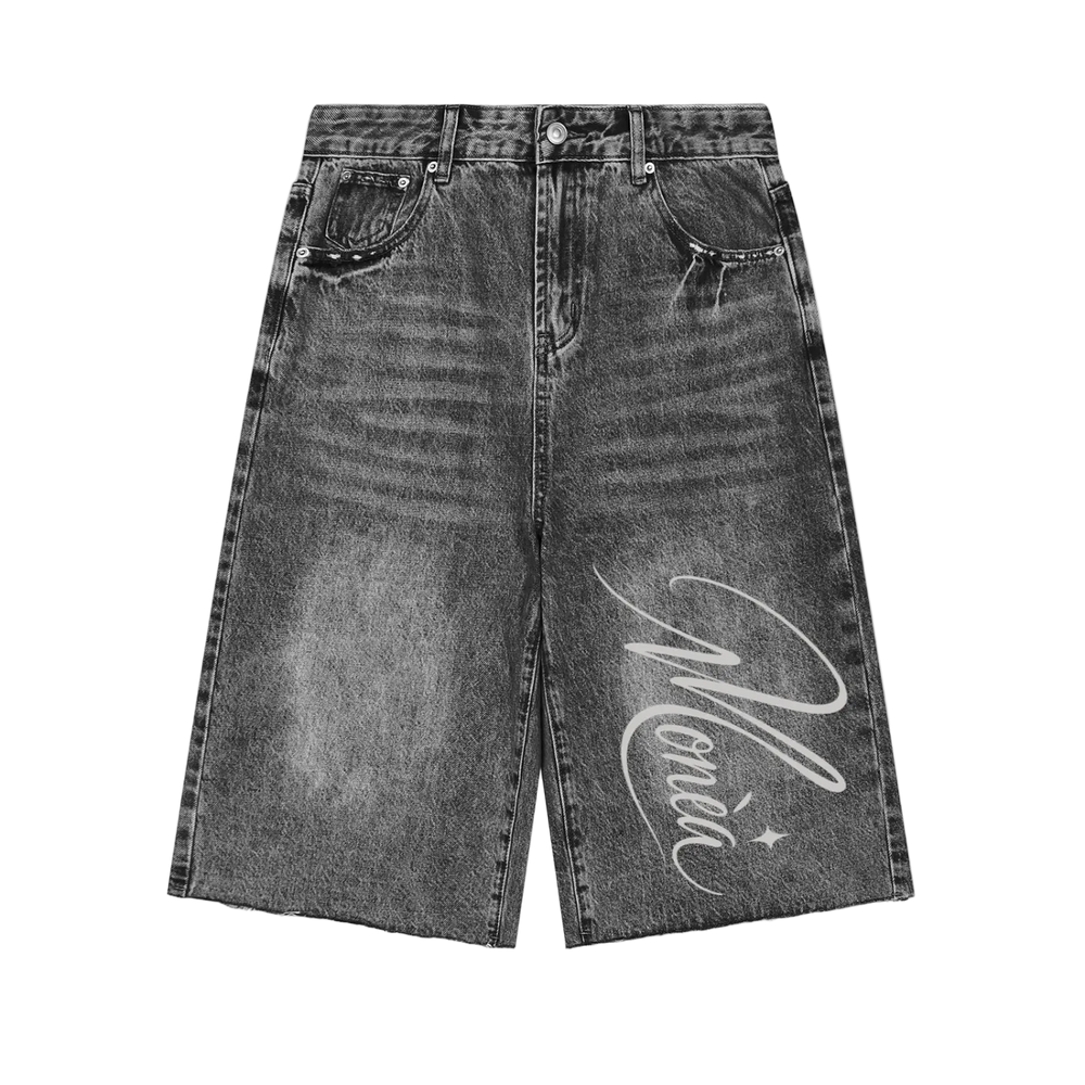 AFTERLIGHT Sunfaded Denim Shorts