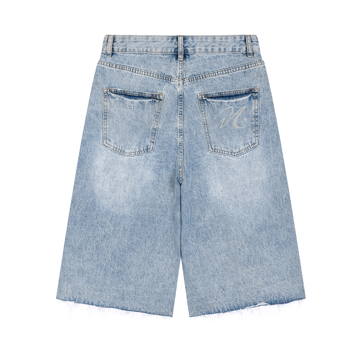AFTERLIGHT Sunfaded Denim Shorts