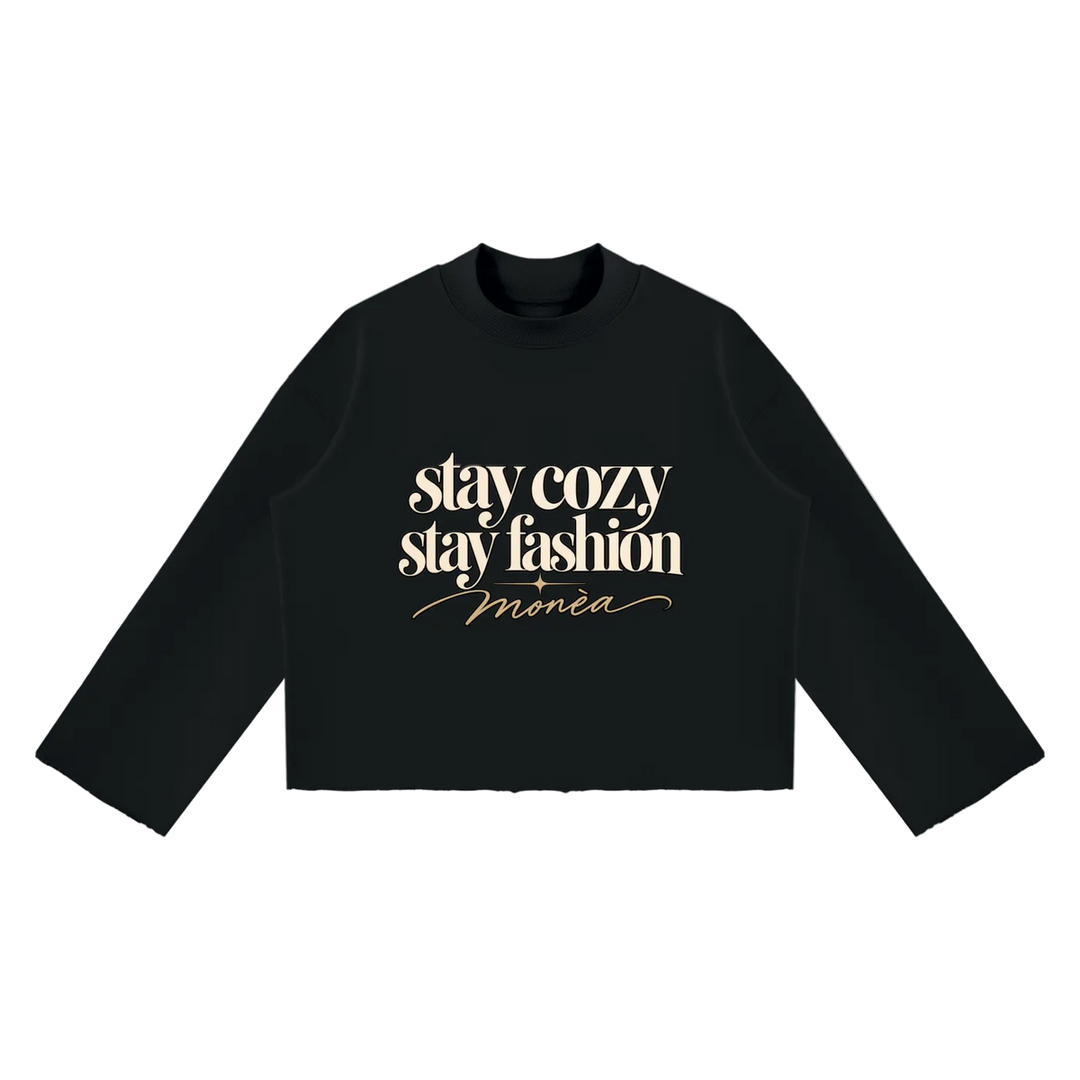 stay cozy stay fashion  Boxy Sweatshirt