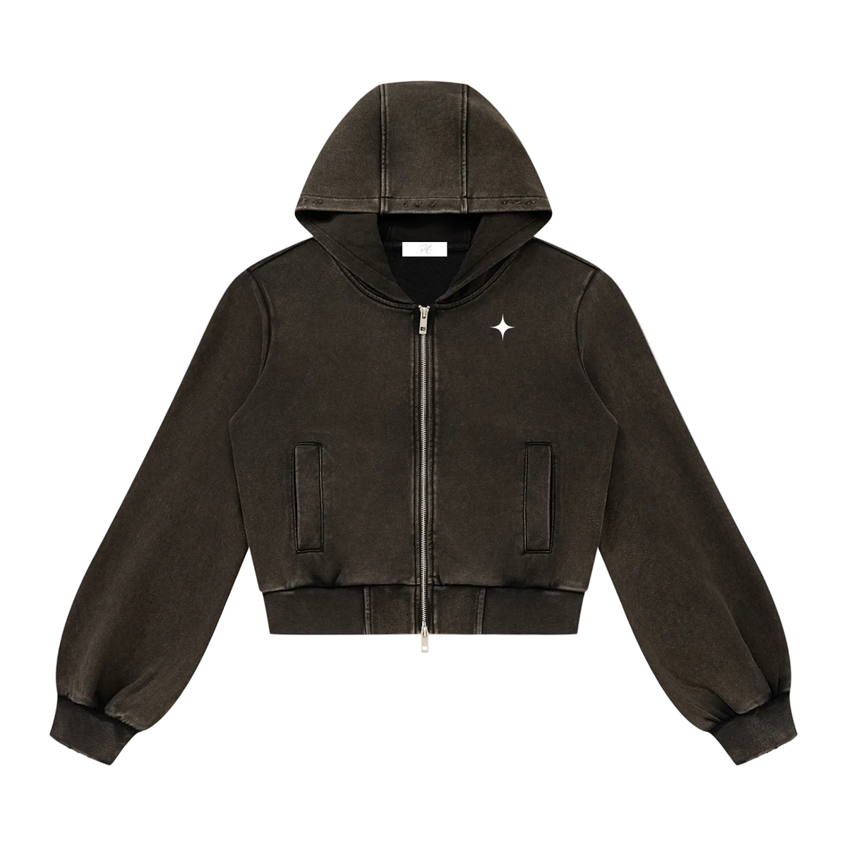 Vintage Wash Women’s Full Zip Hoodie