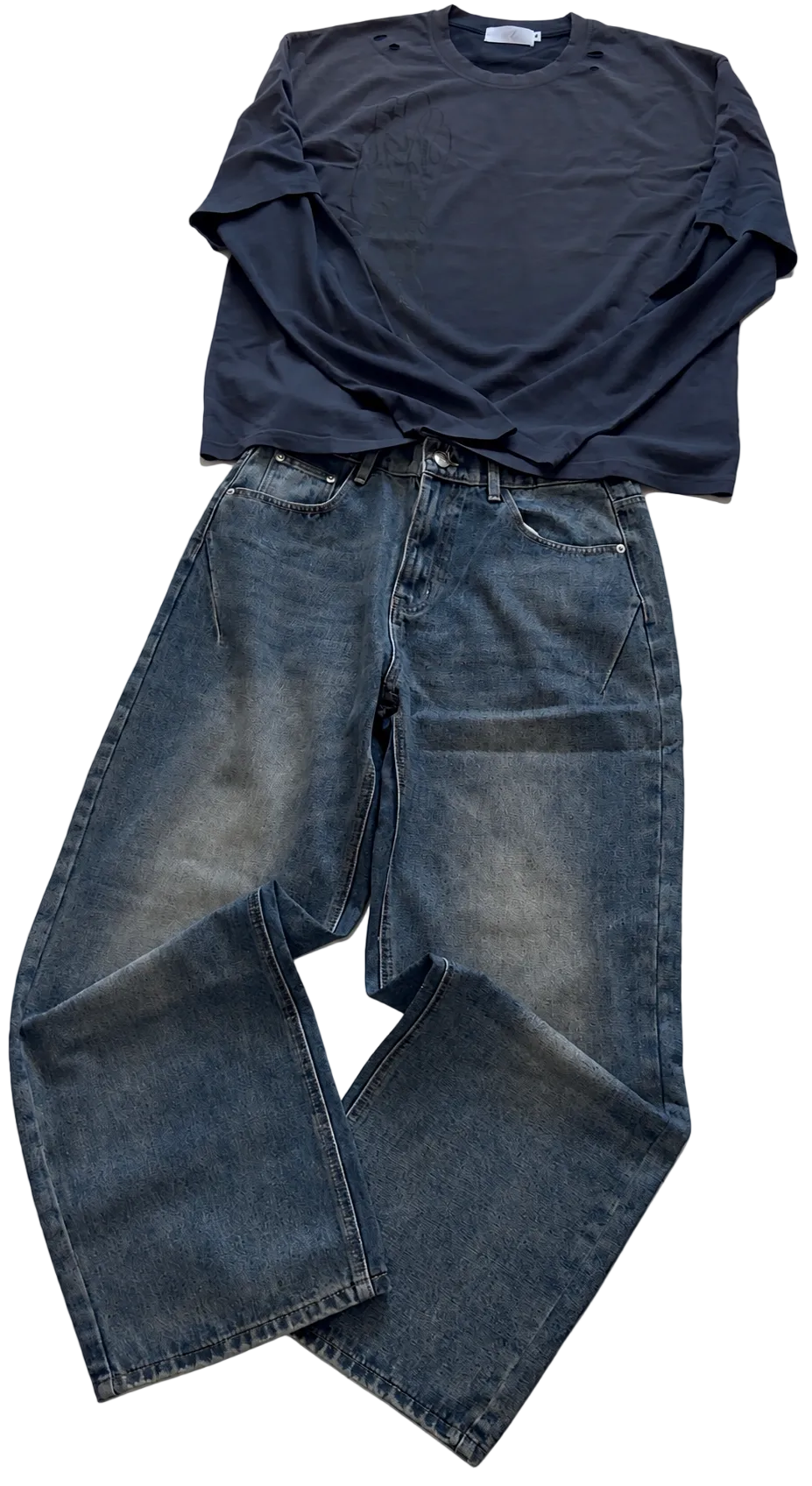 Blu longsleeve+ denim