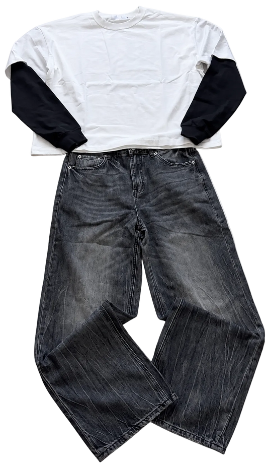 longsleeve+ black denim